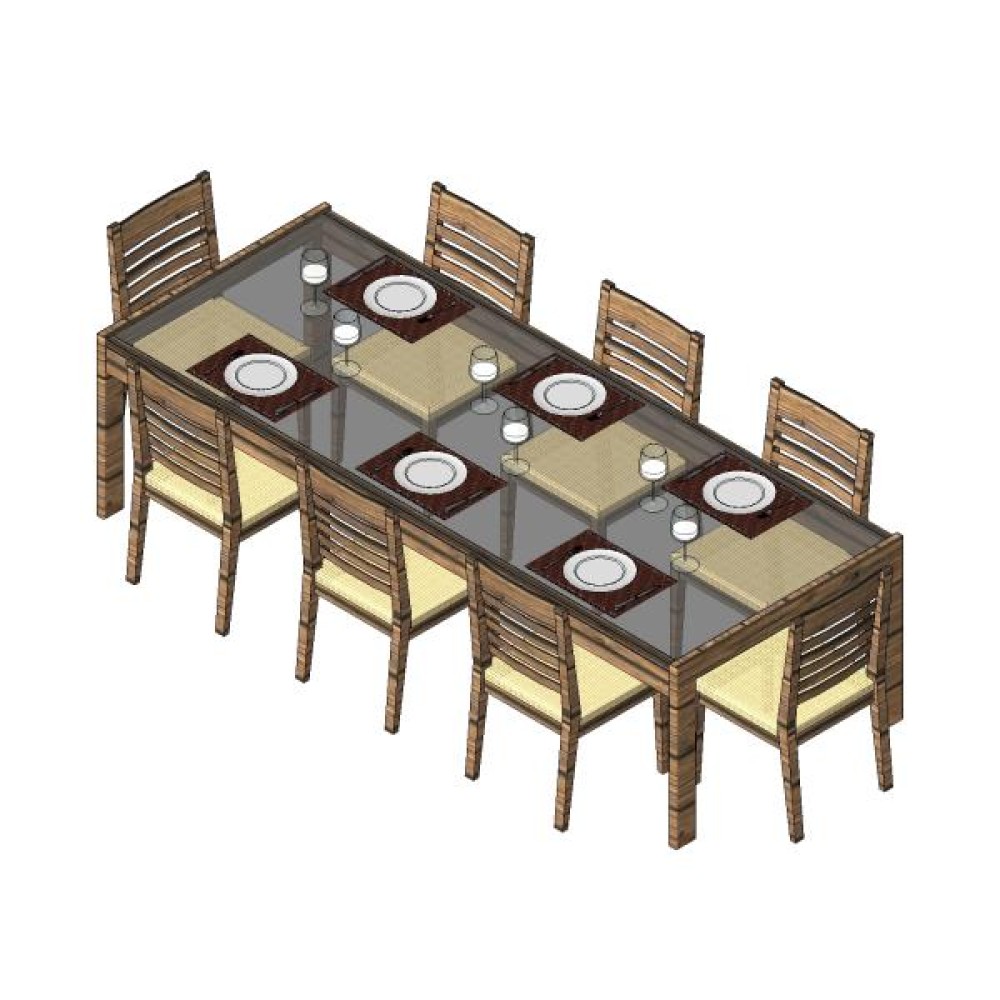 Mesa de Jantar Rústica Chic