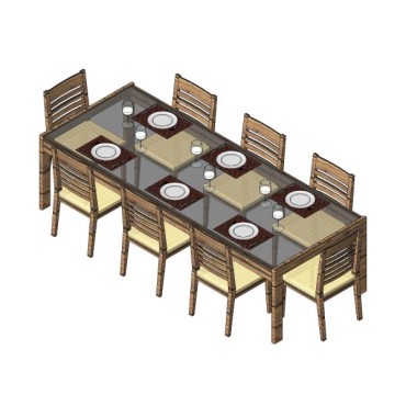 Mesa de Jantar Rústica Chic
