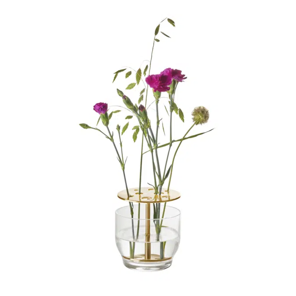 Vaso Ikebana com flores