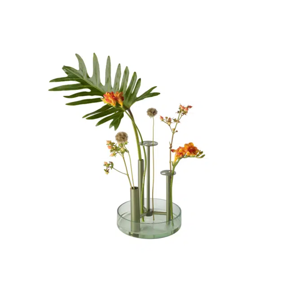 Vaso de vidro para flores