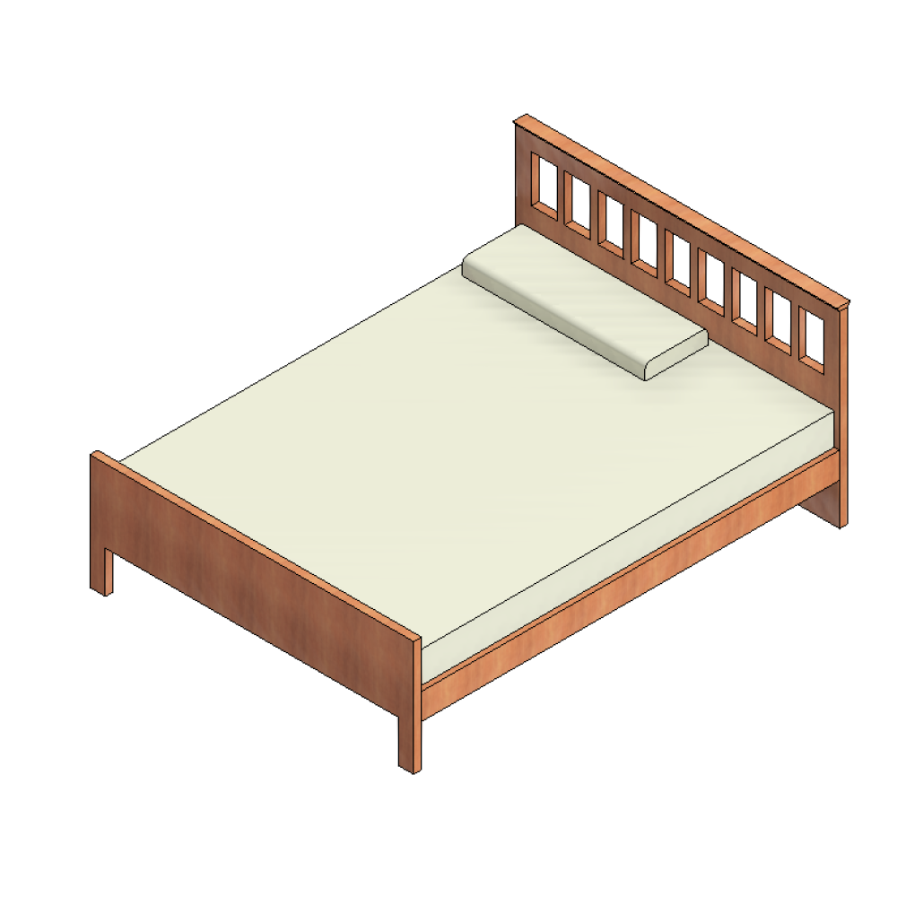 Cama de Casal cabeceira Madeira