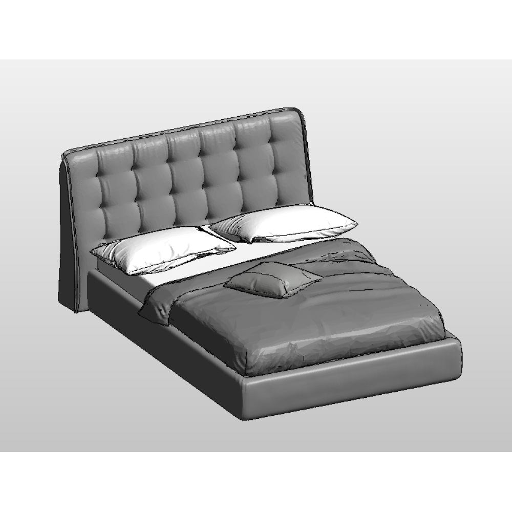 Cama com cabeceira