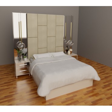 Cama de casal com cabeceira