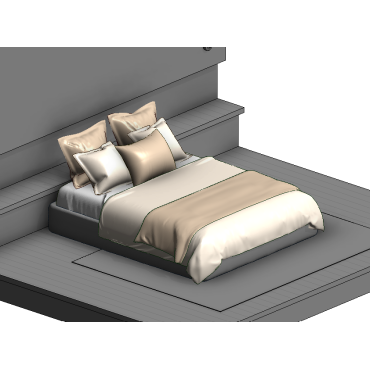 Cama de casal confortável