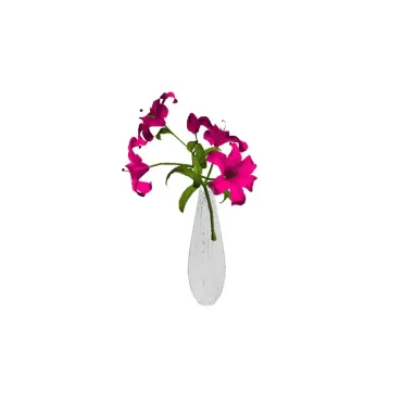 Vaso com Lírios Rosa
