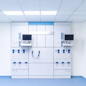 Monitores e elementos para Cabeceira hospitalar