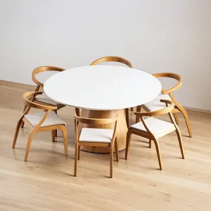 Mesa de Jantar Redonda 6 Lugares