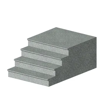 Degrau pré-moldado em concreto