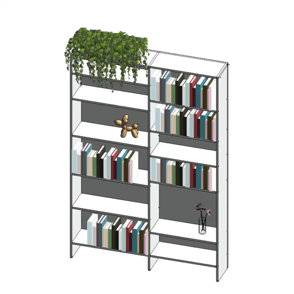 Estante com livros
