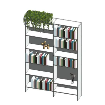 Estante com livros