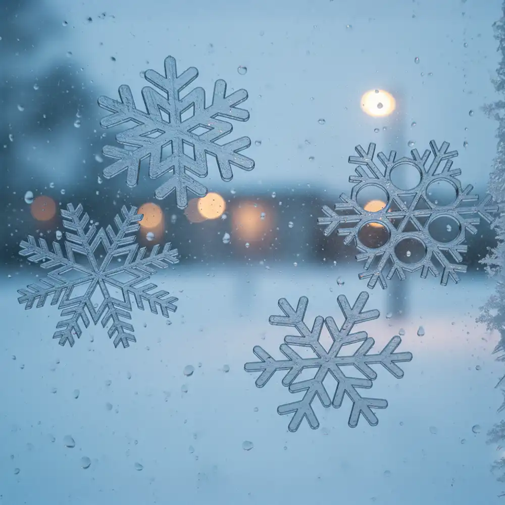 Floco de neve 4 versões Floco de neve 4 versões