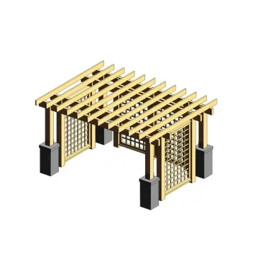 Gazebo treliçado paramétrico