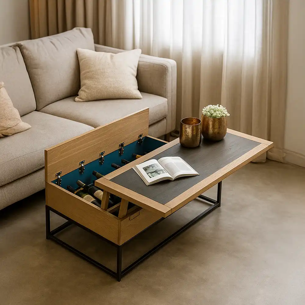 Mesa de centro organizadora