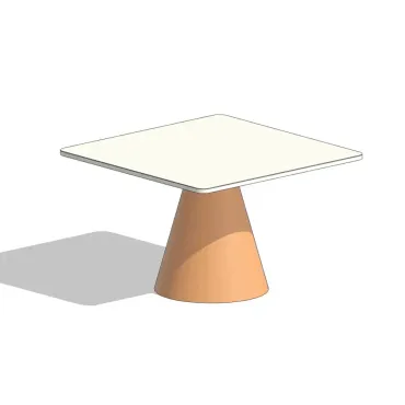 Mesa pé cônico