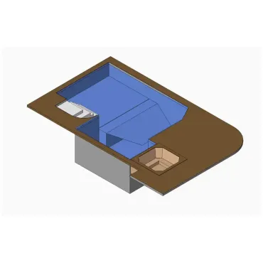 Piscina com Jacuzzi Hidro