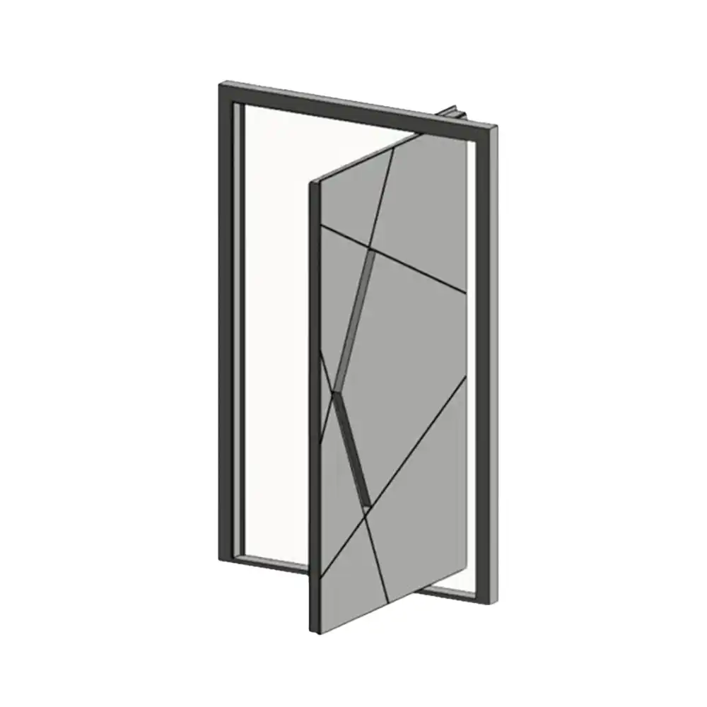 Porta Pivotante Geométrica Aluprof