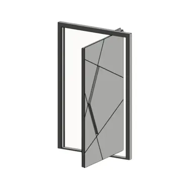 Porta Pivotante Geométrica Aluprof