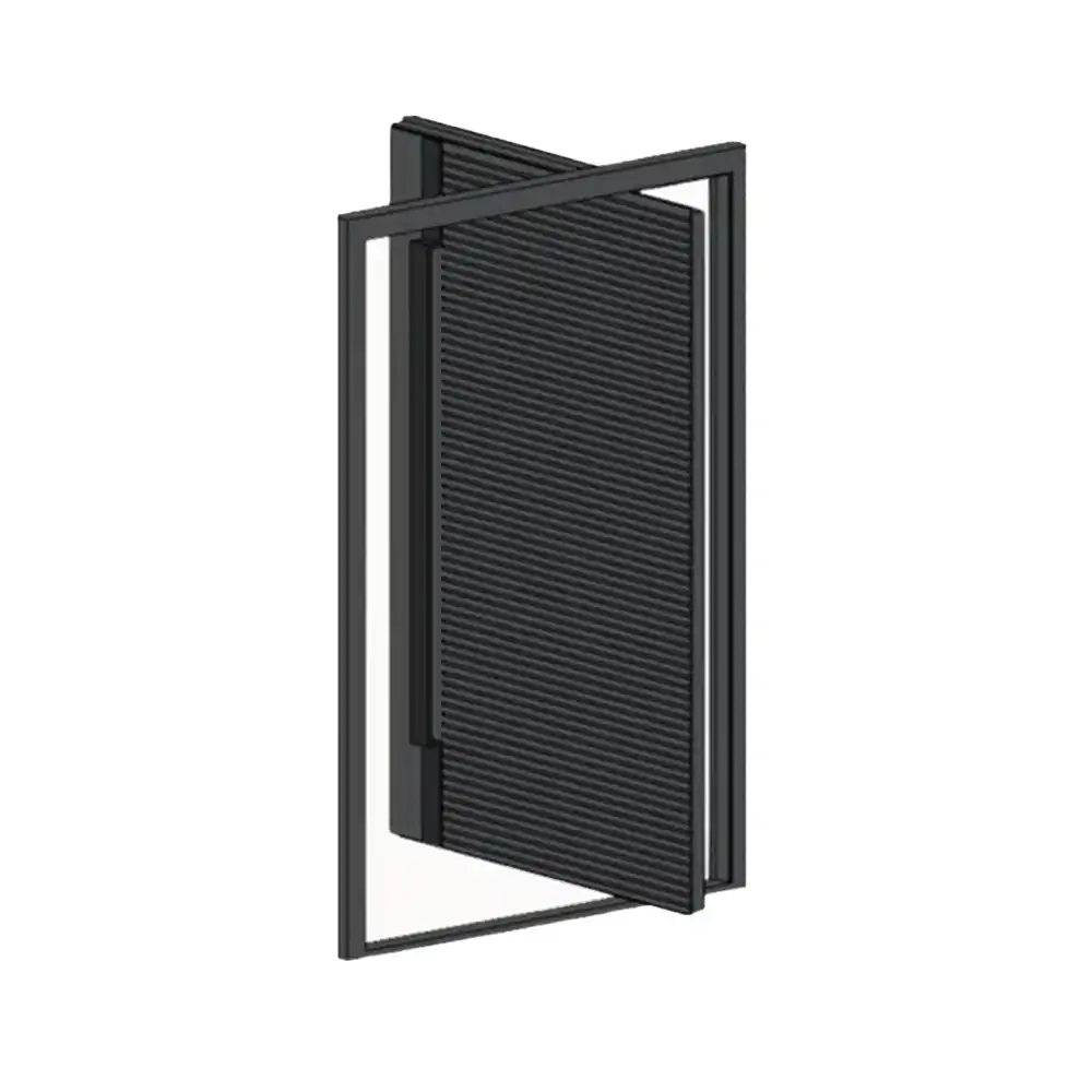Porta Pivotante de Entrada Ripada Aluprof