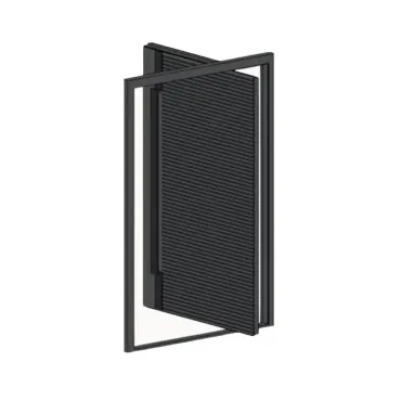Porta Pivotante de Entrada Ripada Aluprof