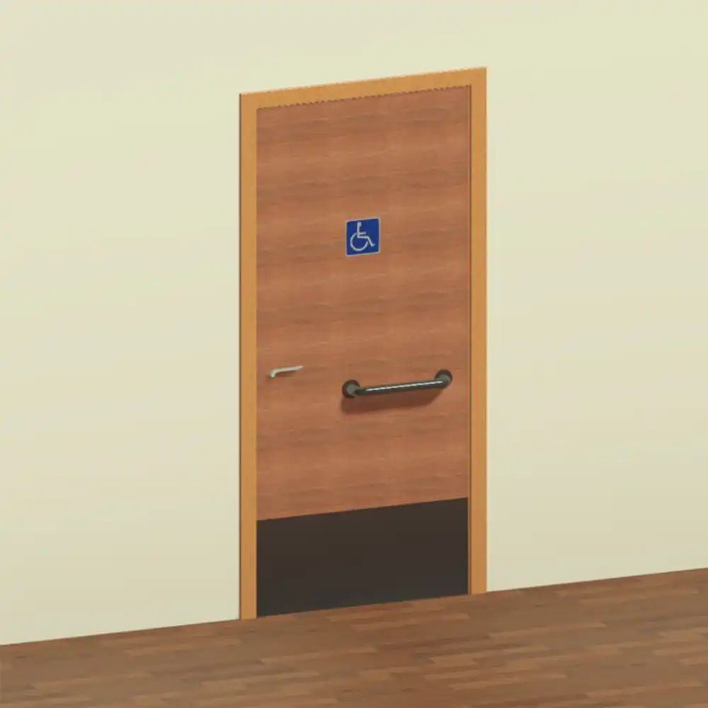 Porta de abrir PNE NBR 9050
