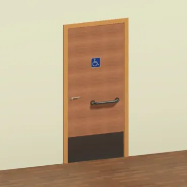 Porta de abrir PNE NBR 9050