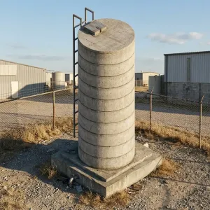 Tanque de água de concreto paramétrico