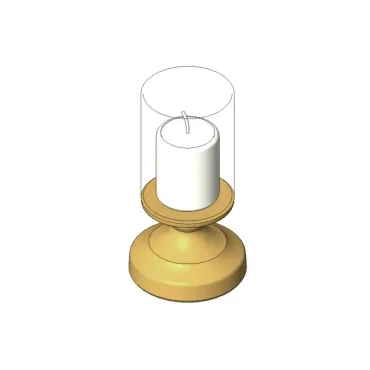 Vela com castiçal