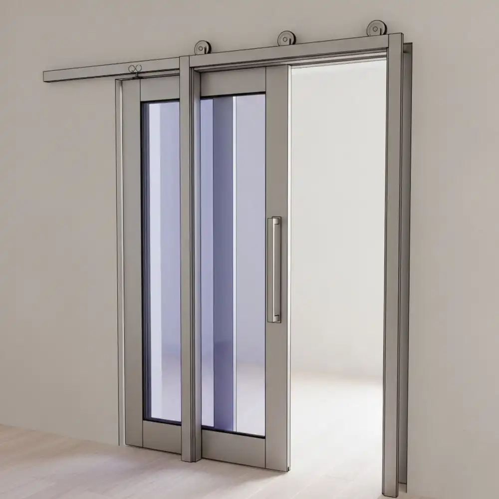 Porta interna de vidro de embutir