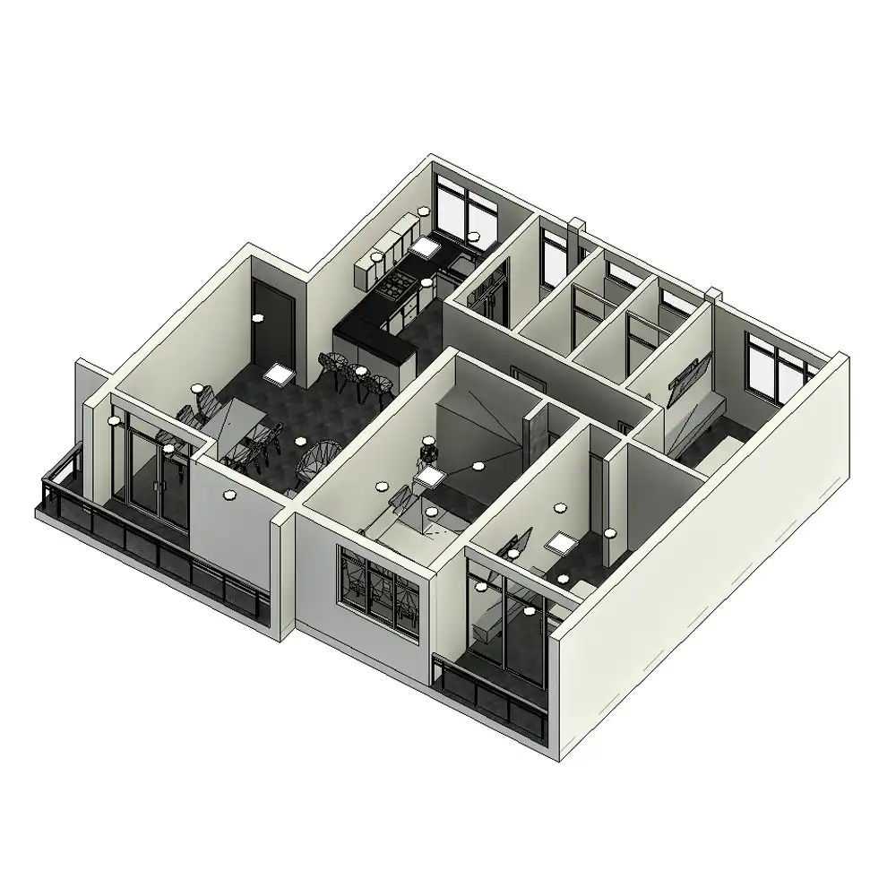 Apartamento mobiliado