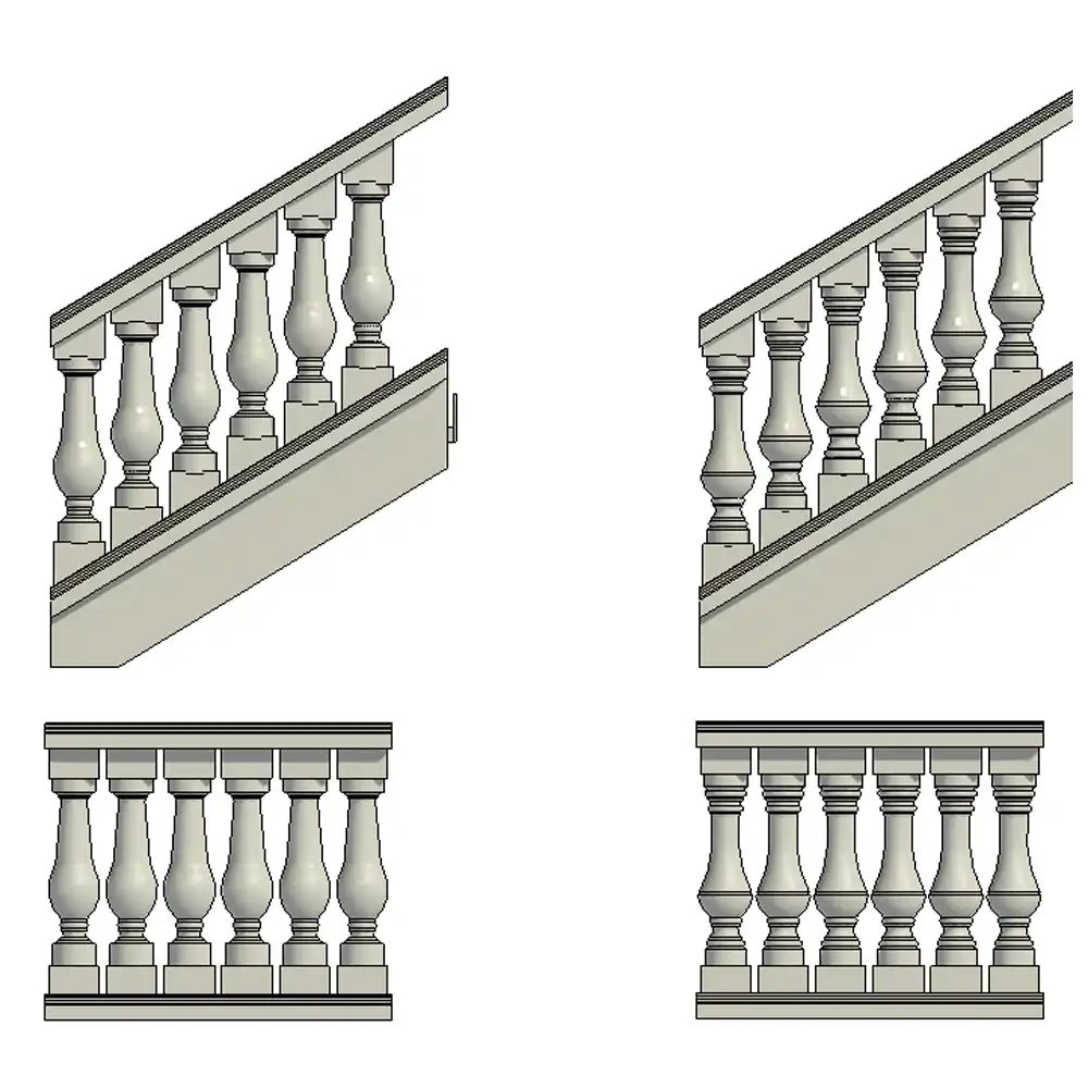 Balaustres de concreto