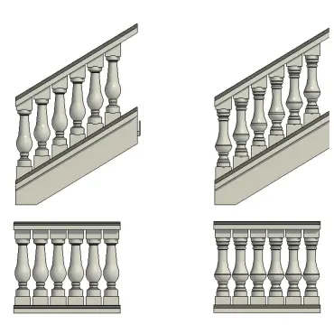 Balaustres de concreto