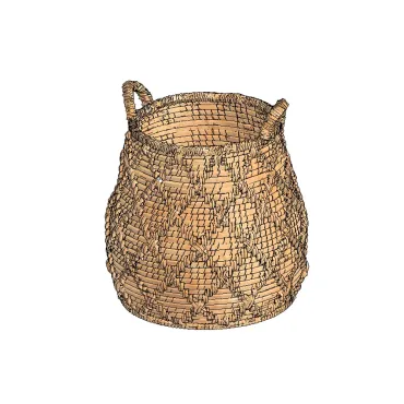 Cesta de Vime decorada