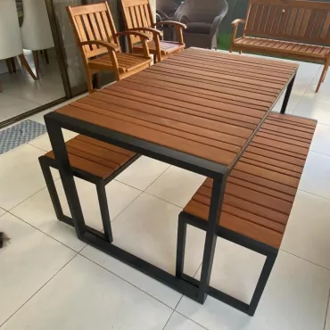 Conjunto mesa industrial