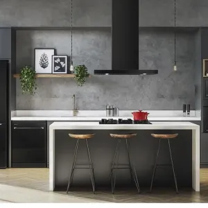 Coifa de Ilha preta Pro Series Electrolux