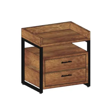 Mesa de cabeceira estilo industrial