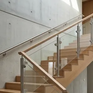 Painel de vidro para escadas