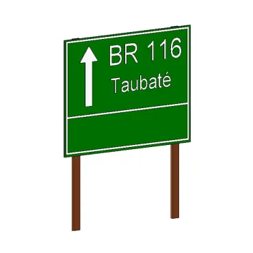 Placa de sinalização