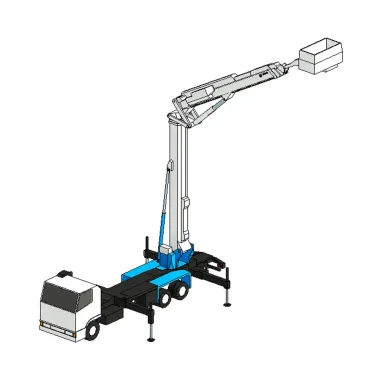 Caminhão com plataforma elevatória
