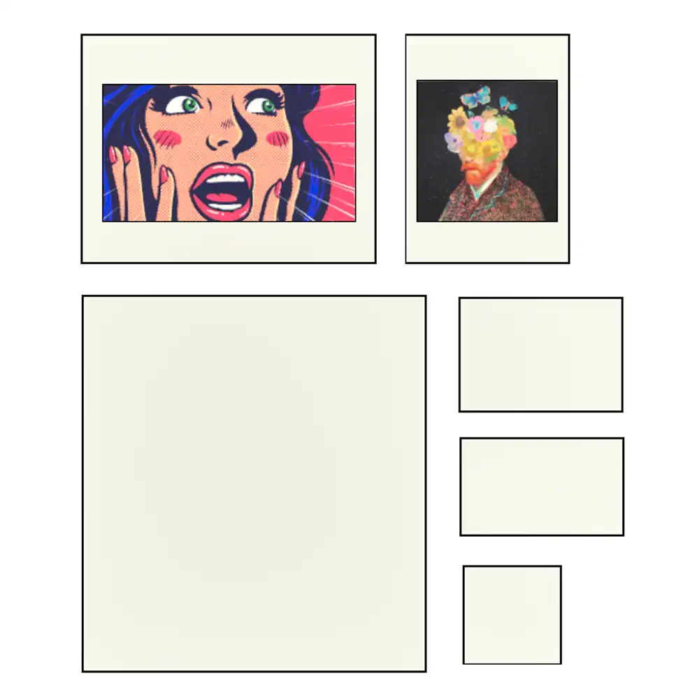 Pack de quadros para decalque