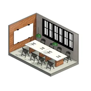 Sala de reuniao smart industrial