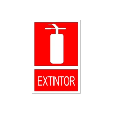 Placa de sinalização Extintor