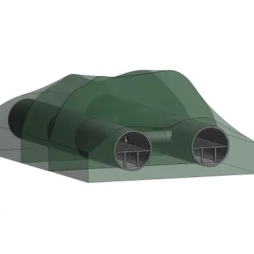 Topografia com Túnel de Duas Faixas