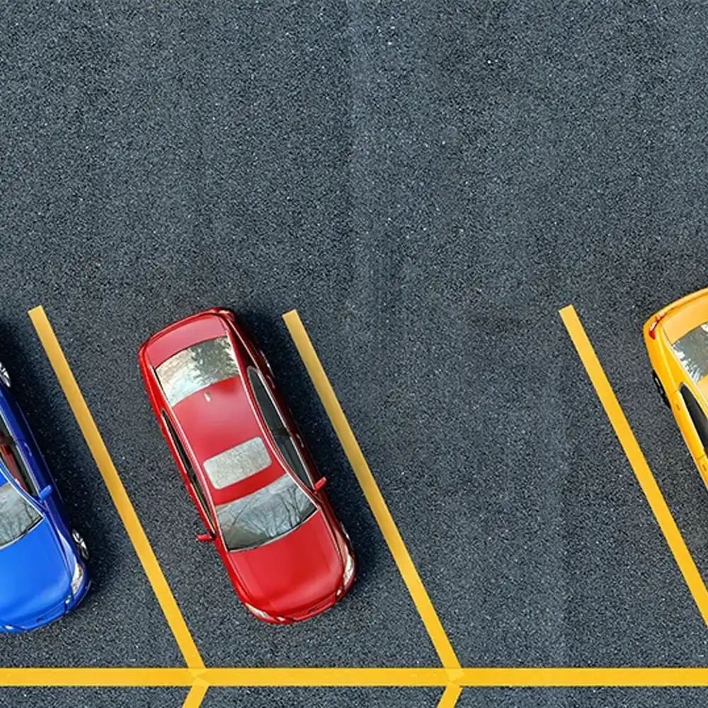 Vaga de estacionamento com ângulo paramétrico