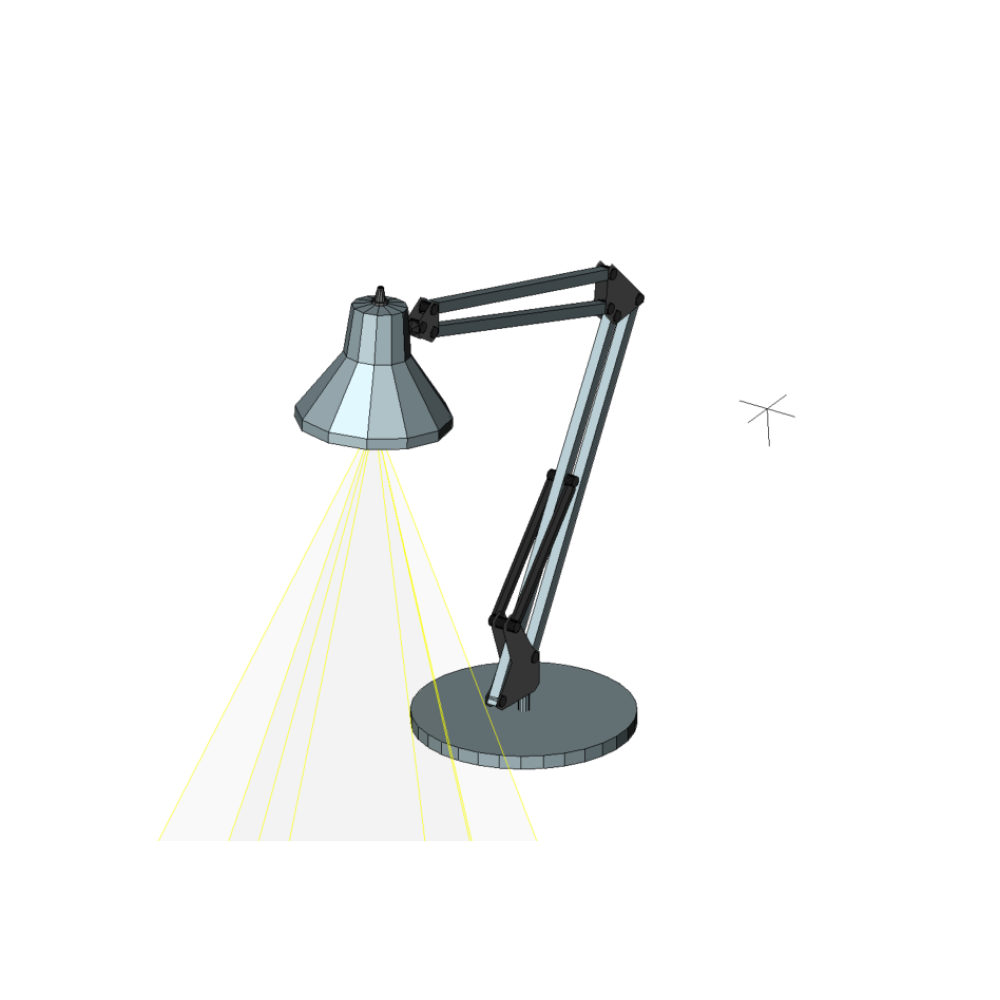 Luminária de mesa articulada