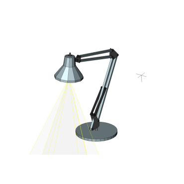 Luminária de mesa articulada