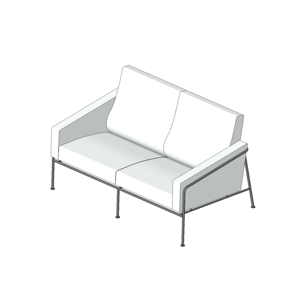 Sofá Fritz Hansen 2 lugares