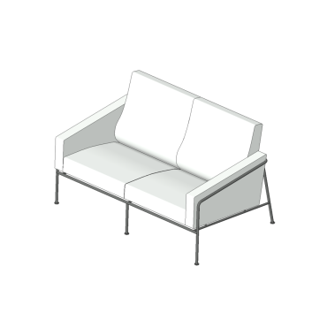 Sofá Fritz Hansen 2 lugares