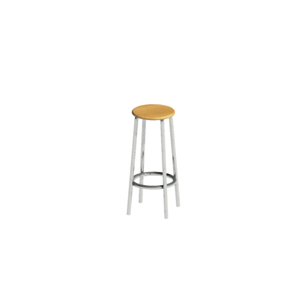 Banqueta Alta com assento Redondo
