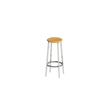 Banqueta Alta com assento Redondo