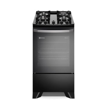 Fogão 4 bocas Electrolux Preto Efficient